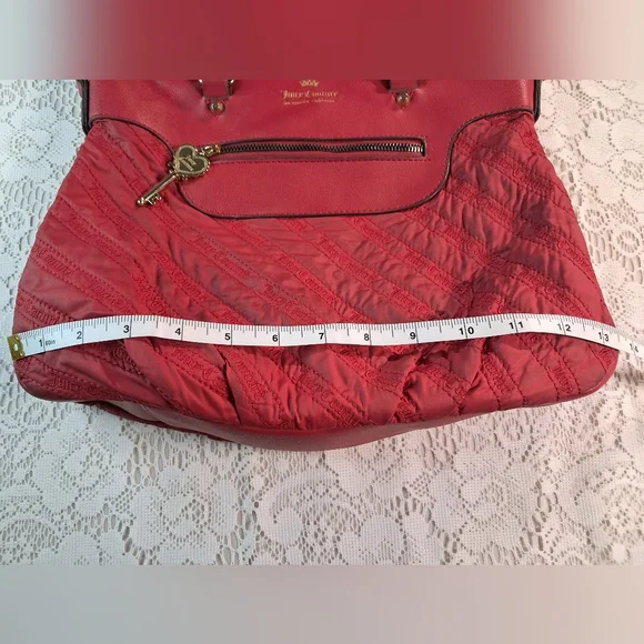 JUICY Couture RARE Red Cloud 9 Designer Women's Bag Y2K Puffer - Picture 4 of 16